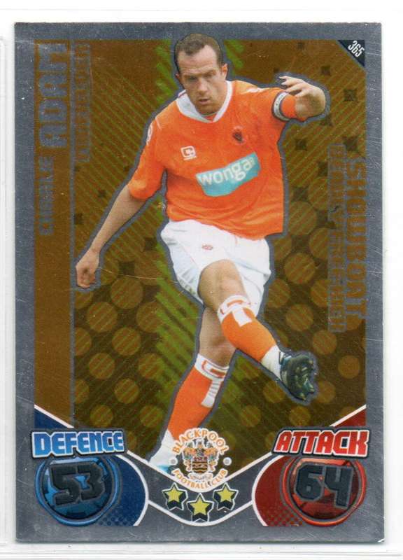 Topps Match Attax Premier League 2010/11 Charlie Adam - Blackpool #365