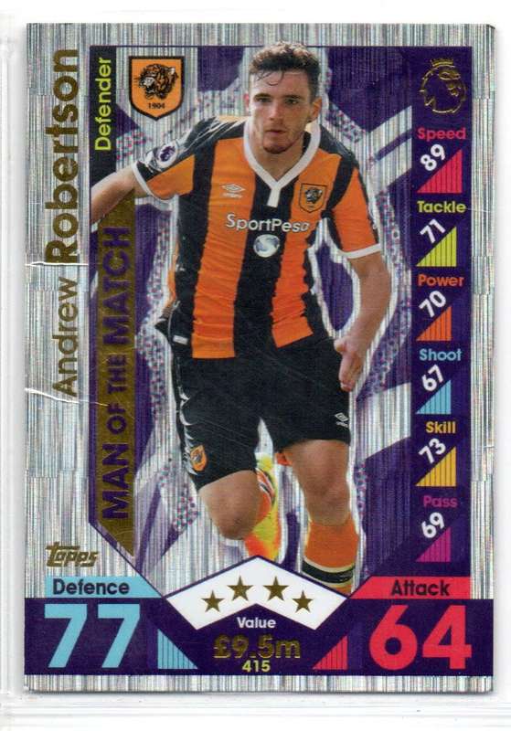 Topps Match Attax Premier League 2016/17 Andrew Robertson - Hull City #415