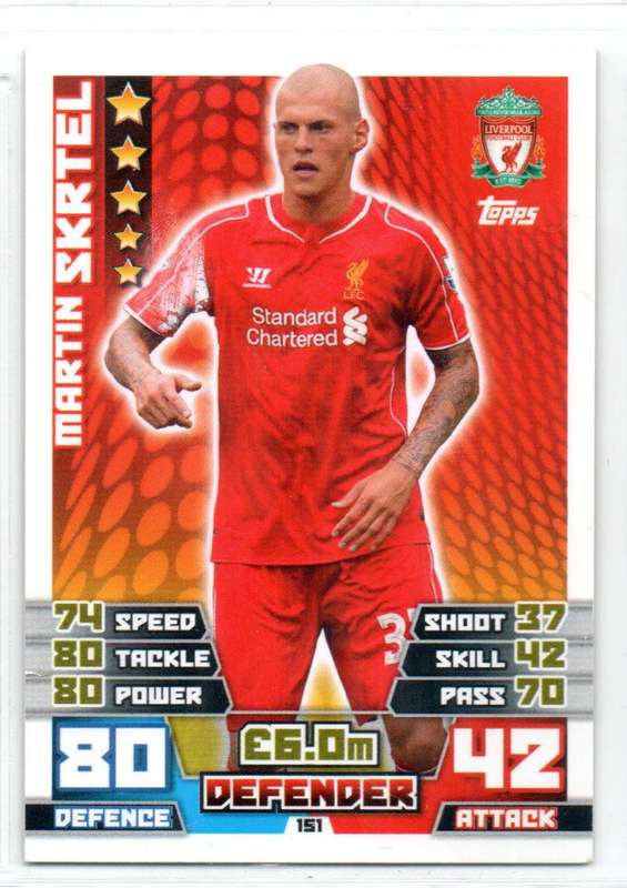 Topps Match Attax Premier League 2014/15 Liverpool - 3 Cards