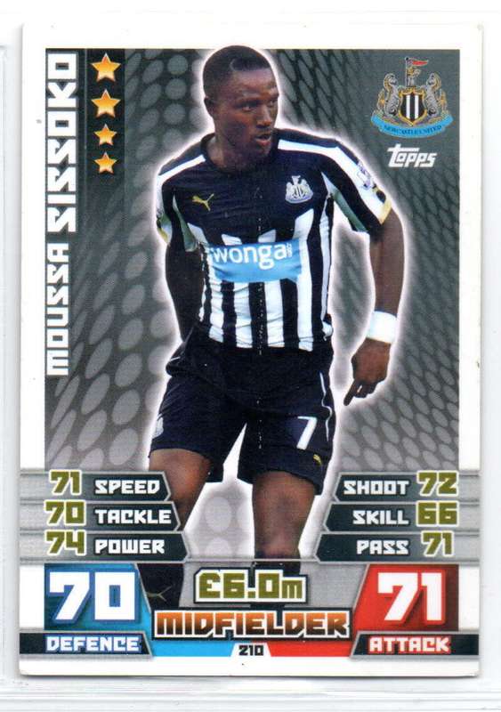 Topps Match Attax Premier League 2014/15 Moussa Sissoko - Newcastle United #210