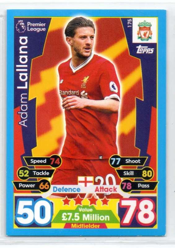 Topps Match Attax Premier League 2017/18 Liverpool - 18 Cards