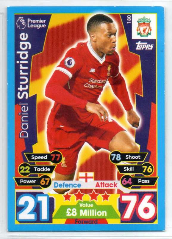Topps Match Attax Premier League 2017/18 Liverpool - 18 Cards