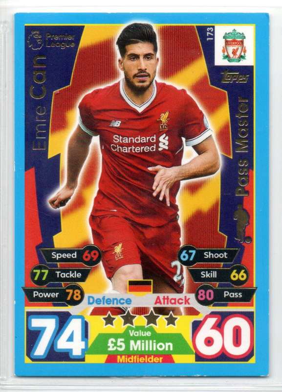 Topps Match Attax Premier League 2017/18 Liverpool - 18 Cards