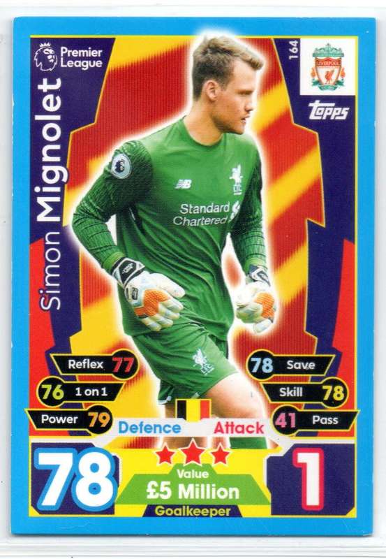 Topps Match Attax Premier League 2017/18 Liverpool - 18 Cards