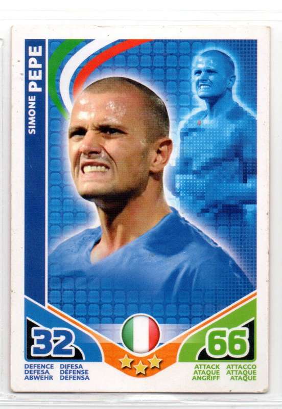 Topps Match Attax South Africa World Cup 2010 Italia - 2 Cards