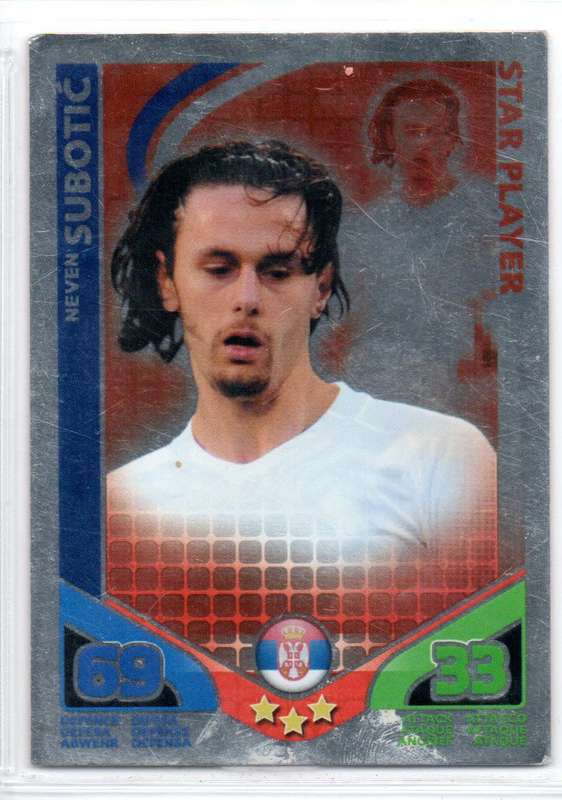 Topps Match Attax South Africa World Cup 2010 Srbija - 1 Card