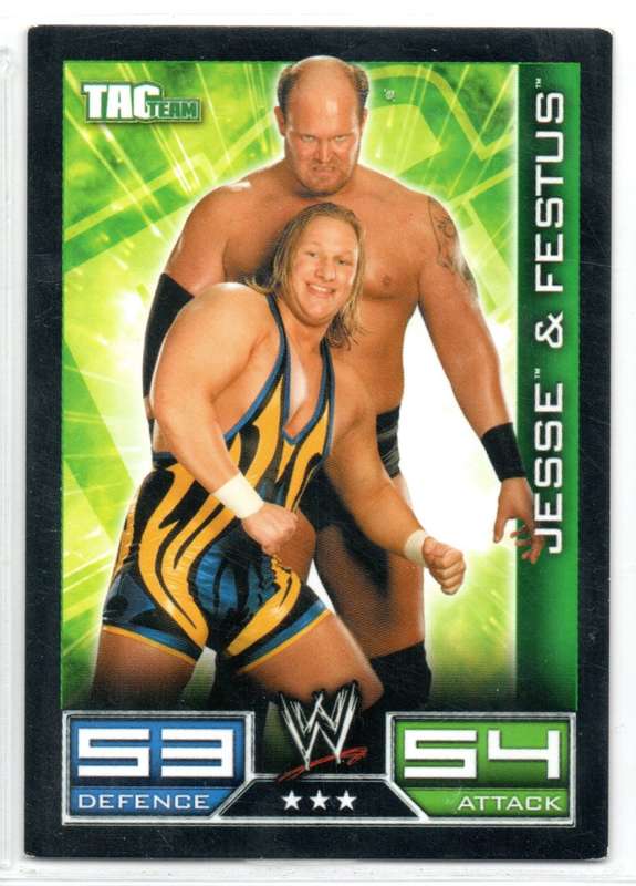 Topps Slam Attax Tac Team 2008 Jesse & Festus