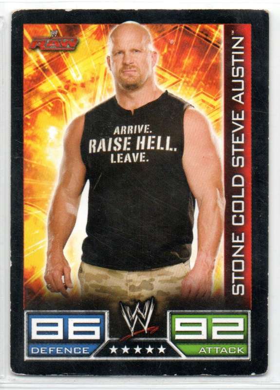 Topps Slam Attax Raw 2008 Stone Cold Steve Austin