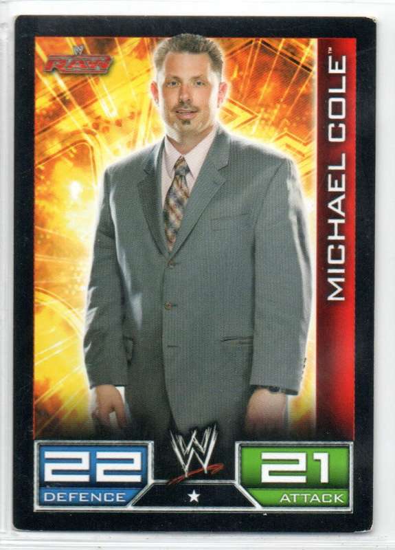 Topps Slam Attax Raw 2008 Micheal Cole