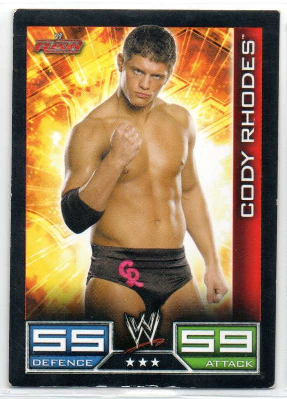 Topps Slam Attax Raw 2008 Cody Rhodes