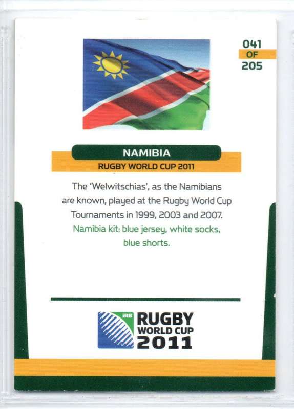 Rugby World Cup 2011 - Card 041/205 - Namibia
