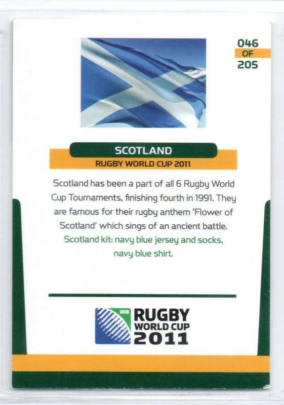 Rugby World Cup 2011 - Card 046/205 - Scotland