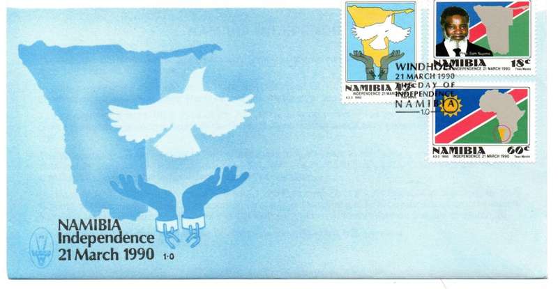 1990 Namibia Independence Day FDC 1.0 & Bulletin 1.0