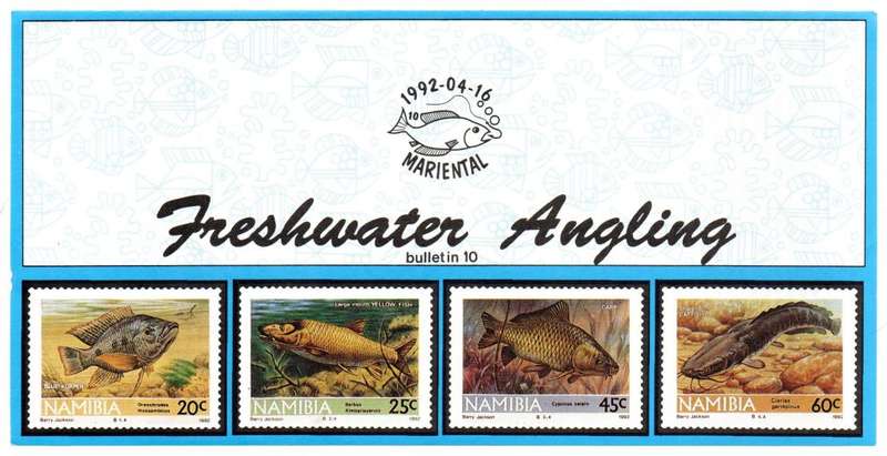 1992 Namibia Fresh Water Angling FDC 1.10 & Bulletin 10