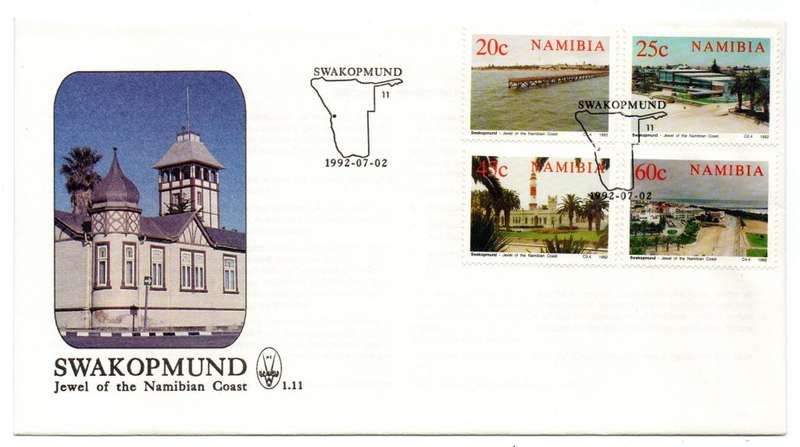 1992 Namibia Swakopmund FDC 1.11 & Bulletin 11