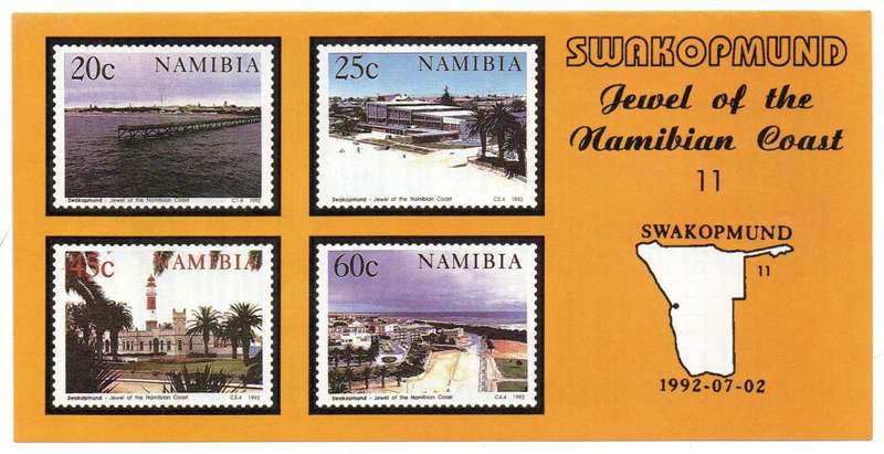 1992 Namibia Swakopmund FDC 1.11 & Bulletin 11