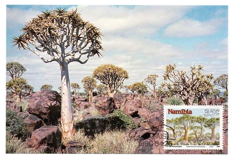 1990 Namibian Sights Postcard Set #1-4