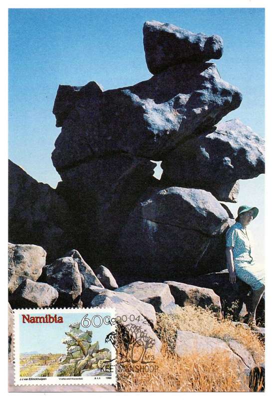 1990 Namibian Sights Postcard Set #1-4