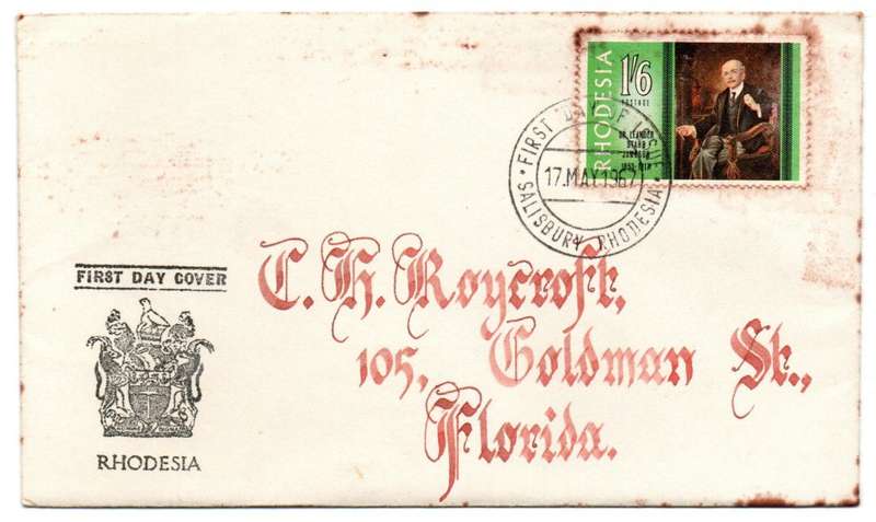 1968 Rhodesia FDC
