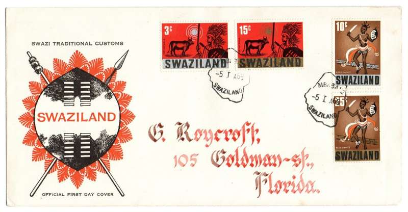 1968 Swaziland Swazi Traditional Customs FDC
