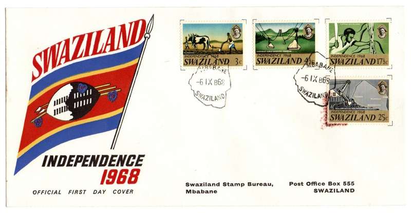 1968 Swaziland Independence FDC