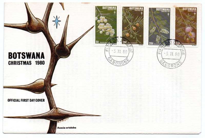 1980 Botswana Christmas FDC