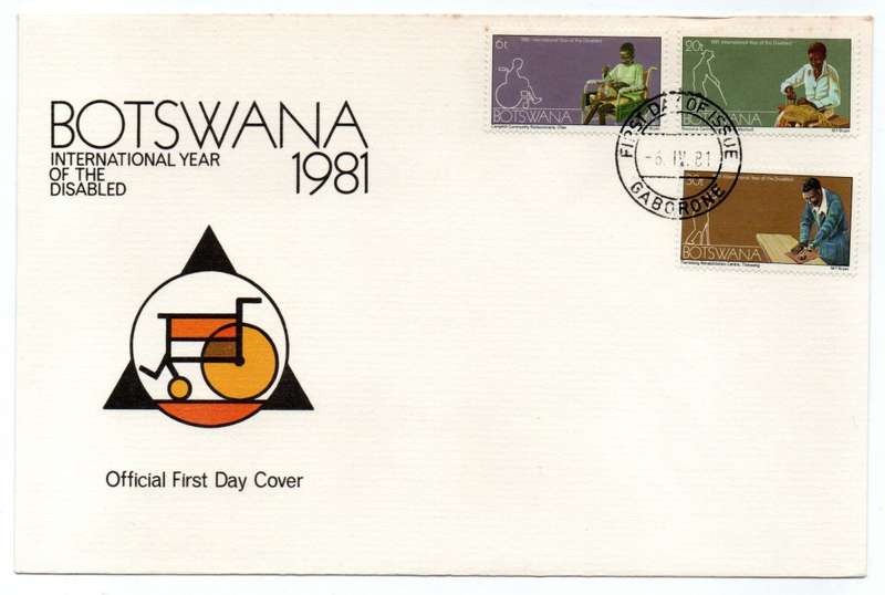 1981 Botswana International Year of the Disabled FDC