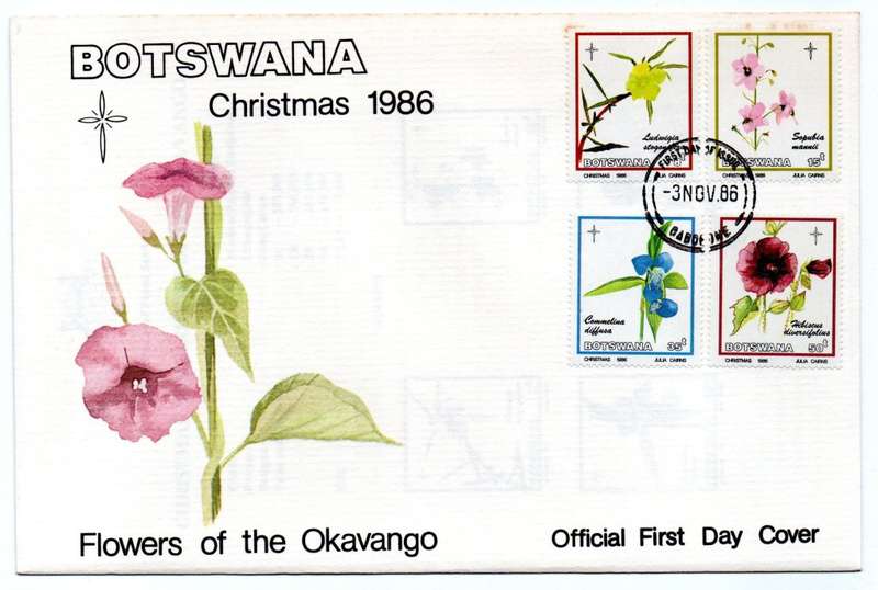 1986 Botswana Christmas FDC