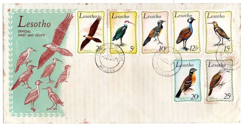 1971 Lesotho Birds of Lesotho FDC