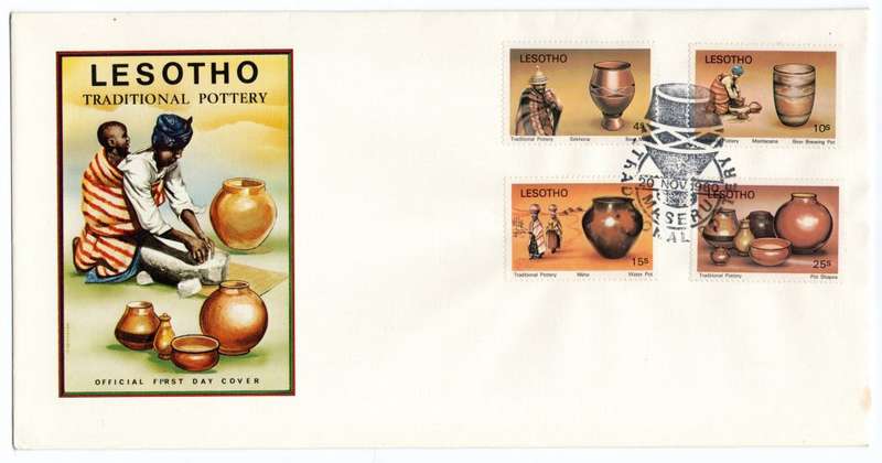 1980 Lesotho Traditional Pottery FDC
