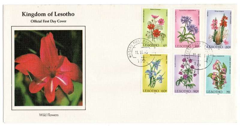 1985 Lesotho Wild Flowers FDC