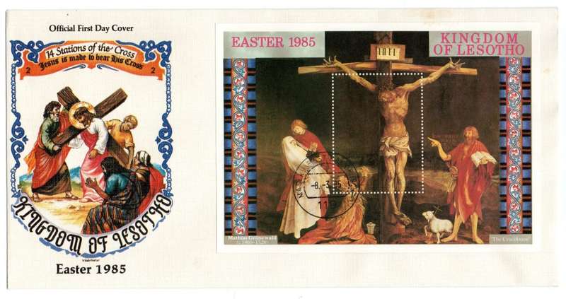 1985 Lesotho Easter 1985 FDC *Maxi