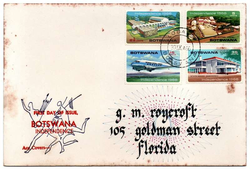 1966 Botswana Independence FDC