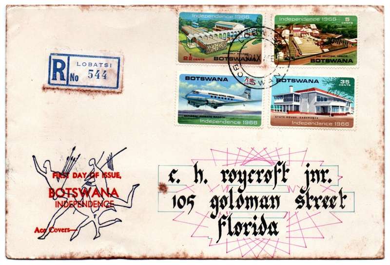 1966 Botswana Independence FDC