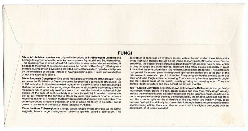 1983 Lesotho Fungi Issue FDC 45
