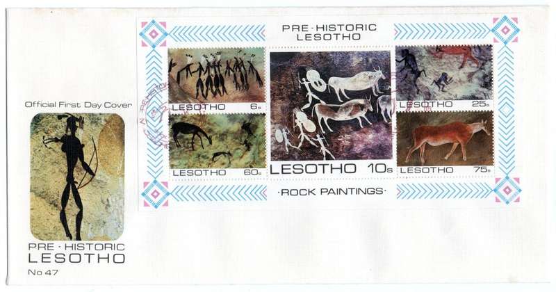 1983 Lesotho Pre-Historic Lesotho FDC 47 *Maxi