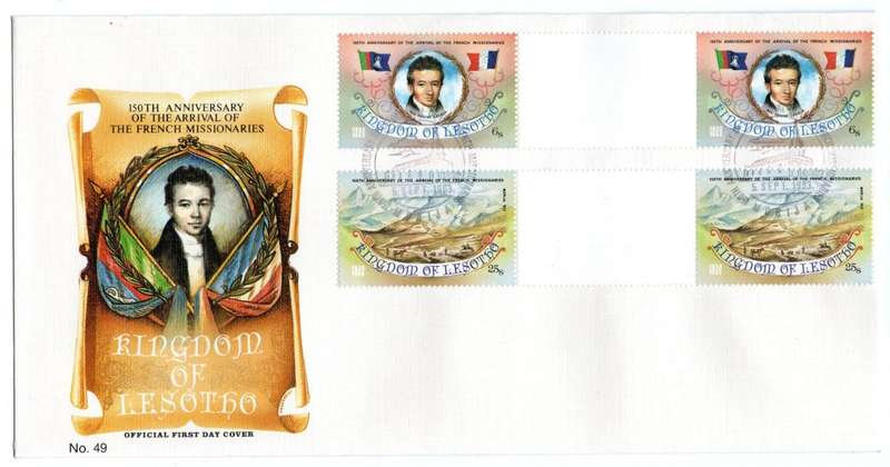 1983 Lesotho 150th Anniversary of The Arrival of The French Missionaries FDC 49
