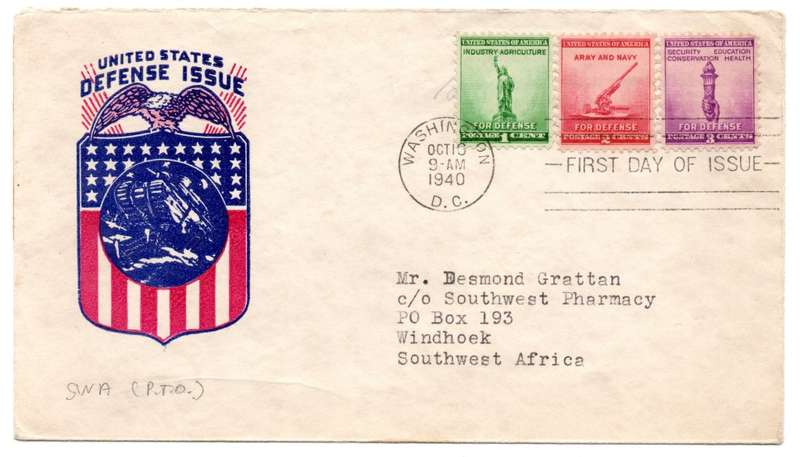 1940 USA United States Defense Issue FDC