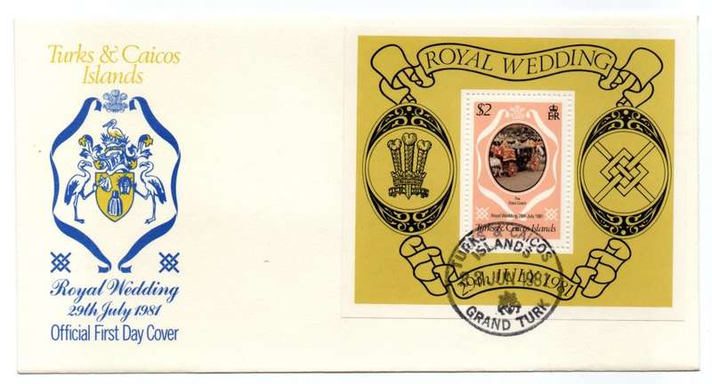 1981 Turks & Caicos Islands Royal Wedding FDC