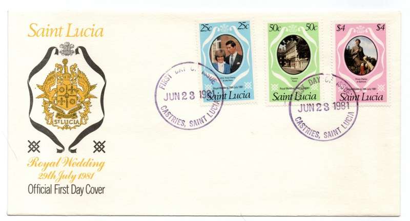 1981 Saint Lucia Royal Wedding FDC