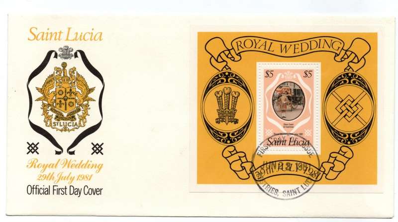1981 Saint Lucia Royal Wedding FDC