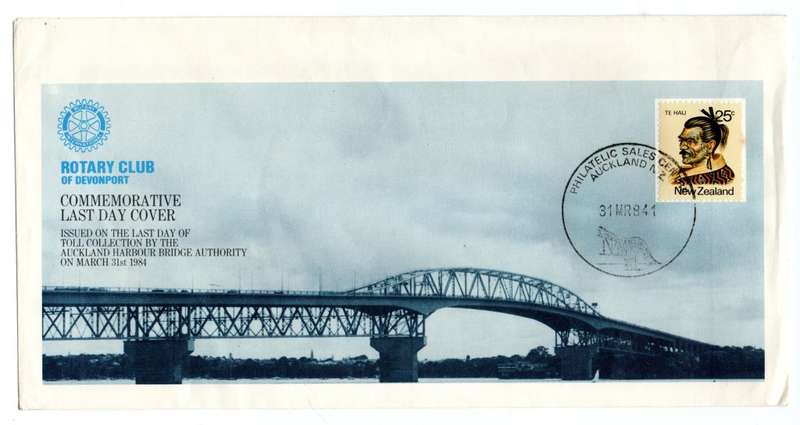 1984 New Zeeland Harbour Bridge Last Day Commemorative Cover #3140/6000