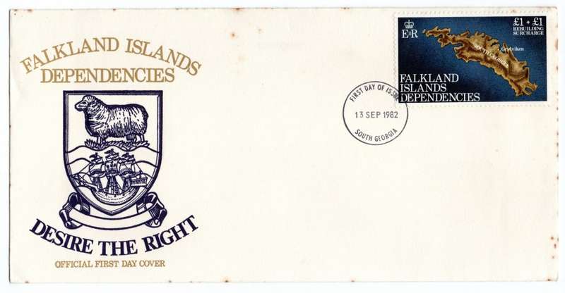 1985 Falkland Islands Dependencies Desire the Right FDC