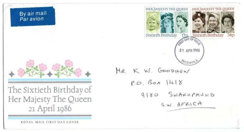 1986 British The Sixtieth Birthday of Her Majesty The Queen FDC