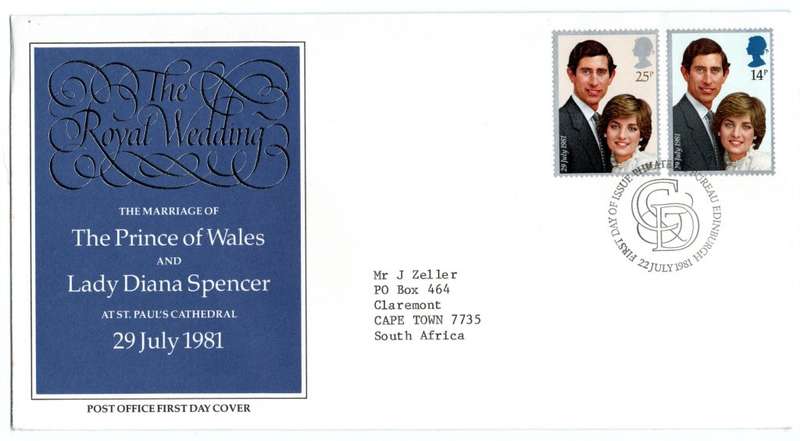 1981 British The Royal Wedding FDC