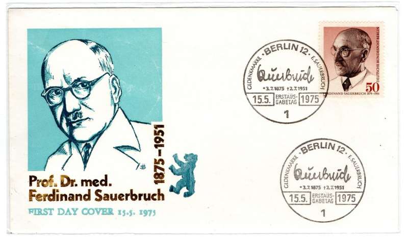 1975 Germany Prof. Dr. med Ferdinand Sauerbruch FDC
