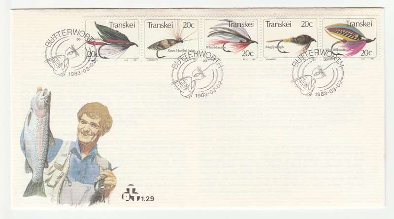 1983 Transkei Fishing Flies Crafted in Transkei FDC 1.29 Starting Alexandra