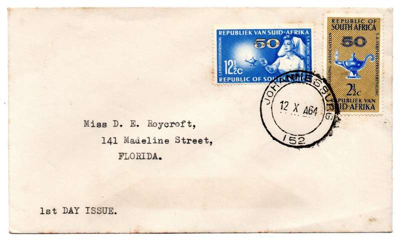 1964 RSA 50th Anniversary of S.A. Nursing Association FDC