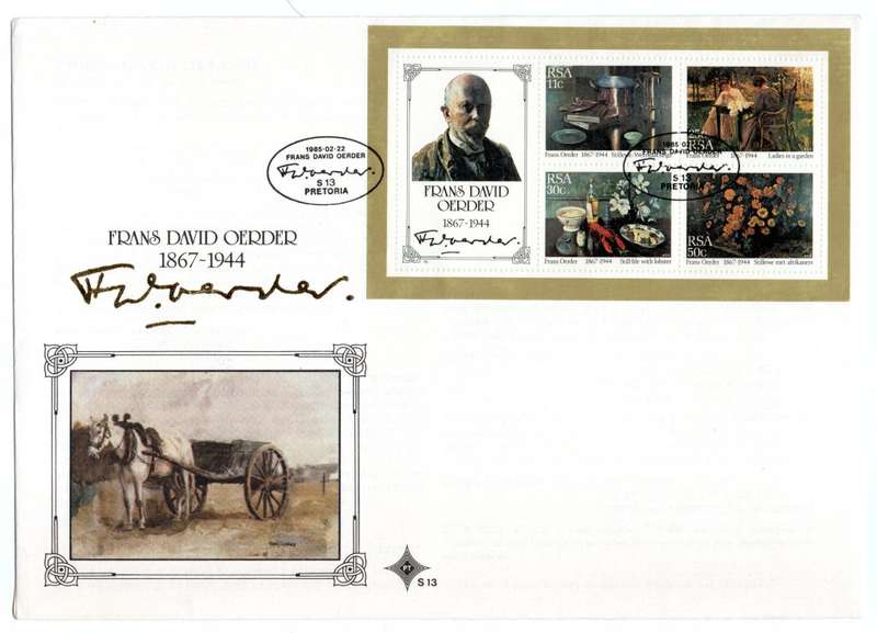 1985 RSA Frans David Oerder FDC S13