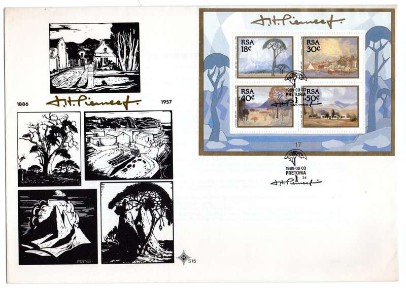 1989 RSA J.H. Pierneef 1886 to 1957 FDC S15